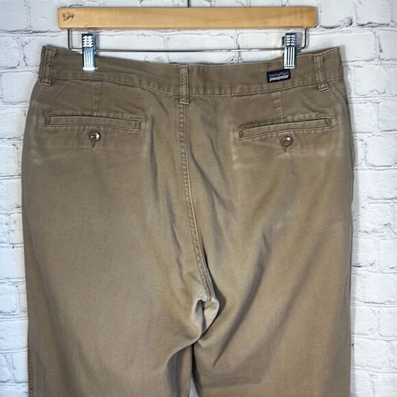 Patagonia Mens Worn Wear Duck Pants Organic Cotton size 34 Chino Khaki 56825 LOO - Picture 5 of 10
